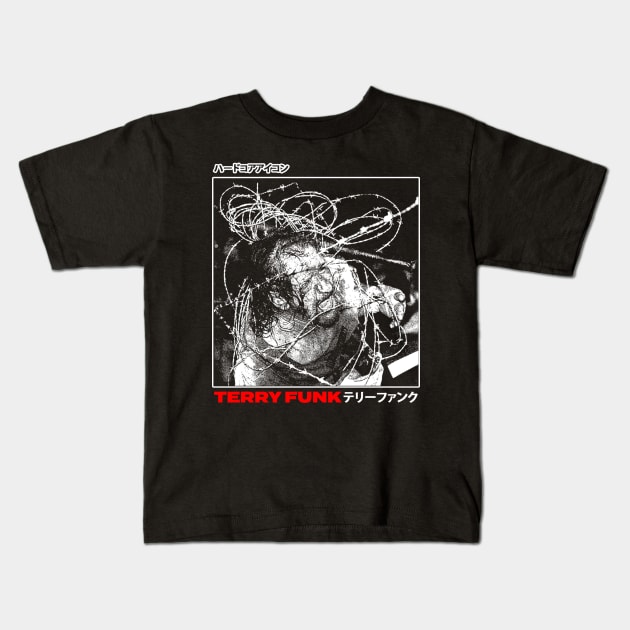 Terry Funk Kids T-Shirt by DJGV